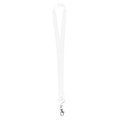 Lanyard con accesorio retráctil y mosquetón Blanco Talla Única Adulto