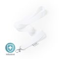 Lanyard Blanco Antibacteriano Poliéster