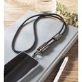 Lanyard con cable cargador móvil tipo C