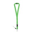 Lanyard con Mosquetón y Hebilla Verde Claro