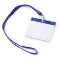 Lanyard con mosquetón e identificador PVC Royal
