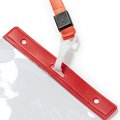 Lanyard con mosquetón e identificador PVC