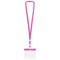 Lanyard Personalizado con Acreditación Fucsia