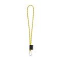 Lanyard de poliamida con etiqueta sublimada Amarillo