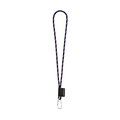 Lanyard de poliamida con etiqueta sublimada Morado