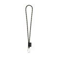 Lanyard de poliamida con etiqueta sublimada Negro