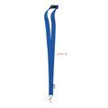 Lanyard RPET 20mm con Mosquetón Azul Royal