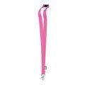 Lanyard RPET 20mm con Mosquetón Fucsia