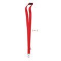 Lanyard RPET 20mm con Mosquetón Rojo