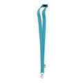 Lanyard RPET 20mm con Mosquetón Turquesa