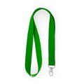 Lanyard de RPET ecológico con mosquetón Verde Helecho
