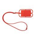 Lanyard de silicona con soporte Rojo