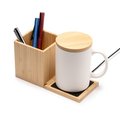 Lapicero con calentador de tazas imantado
