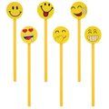 Lápices surtidos emoticonos en pack de 6
