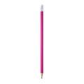 Lápiz de madera redondo con goma Fucsia