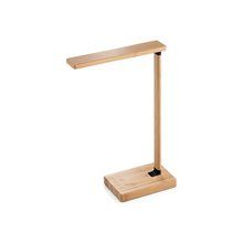 Lámpara LED Bambú y Carga Rápida 10W Natural
