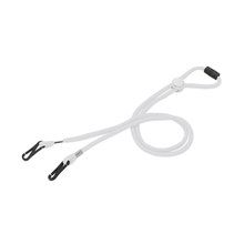 Lanyard portamascarillas ajustable Blanco