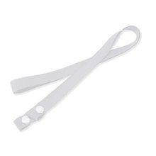 Lanyard portamascarillas de poliéster Blanco