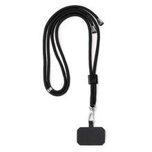 Lanyard portamóvil con cinta ajustable Negro Talla Única Adulto