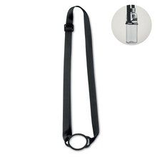 Lanyard portavasos silicona Negro