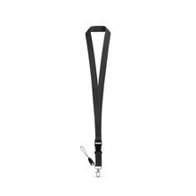 Lanyard de poliéster Negro