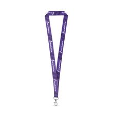 Lanyard en rPET con mosquetón Blanco