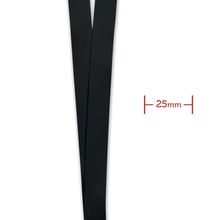 Lanyard 25mm Desmontable con Cierre Negro