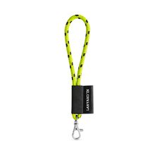 Lanyard corto con mosquetón Amarillo Neón