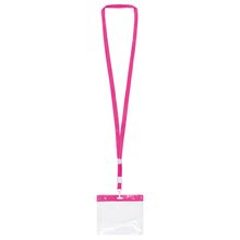 Lanyard Personalizado con Acreditación Fucsia