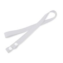 Lanyard portamascarillas de poliéster Blanco