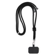 Lanyard portamóvil con cinta ajustable Negro