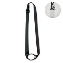 Lanyard portavasos silicona Negro