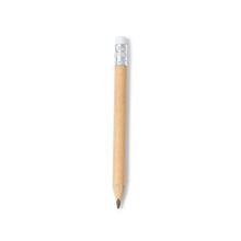 Lápiz mini de madera con goma Crudo Talla Única Infantil