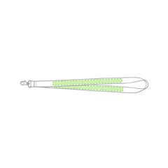 Lanyard Resistente con cierre de seguridad | Cara 1 (en las 2 tiras) | 250 x 13