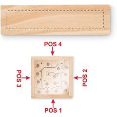Laberinto Habilidad Madera de Pino | Lado 1 | 80 x 15