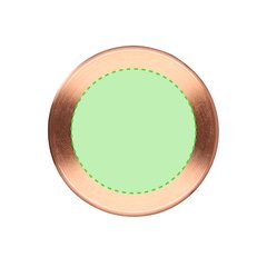 Lámpara de diseño metal oro rosa | Area 3 | 65 x 65