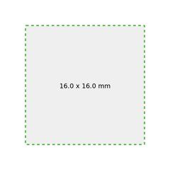 Lanyard de poliéster | Delantera inferior | 16 x 16