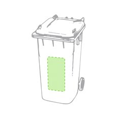 Lapicero en forma de cubo de basura | En el frontal del cubo | 30 x 70
