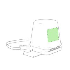 Lapicero iluminado con 4 puertos USB y soporte para móvil | En la parte superior en la cara frontal | 30 x 35