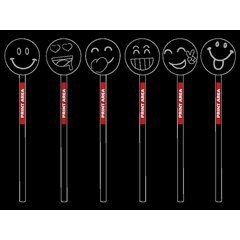 Lápices surtidos emoticonos en pack de 6 | Zona 1 | 50 x 4