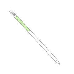 Lápiz de madera publicitario en muchos colores | En el cuerpo cara B | 50 x 5