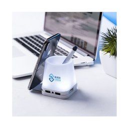 Lapicero puerto USB con tu logo iluminado Blanco