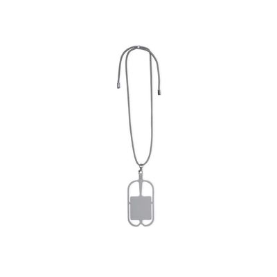 Lanyard portamóvil de silicona Gri