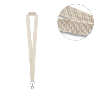 Lanyard de Algodón 2cm con Mosquetón