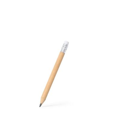 Lápiz mini de madera con goma