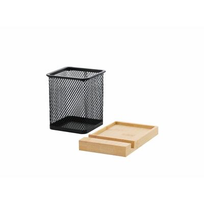 Lapicero malla metal con soporte móvil Neg