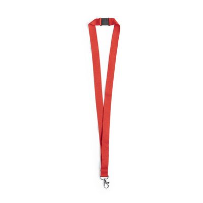 Lanyard Resistente con cierre de seguridad Roj