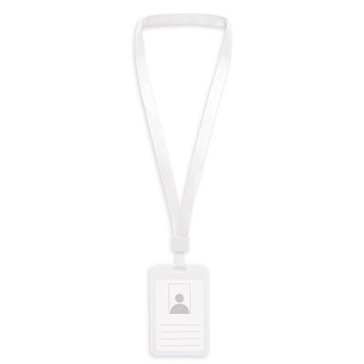 Lanyard con Porta-Acreditación de 2 caras Bl