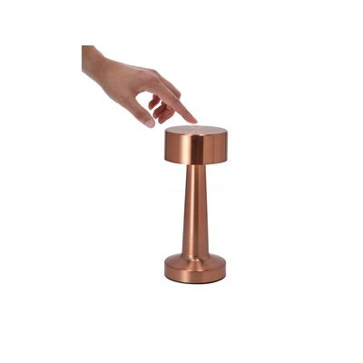 Lámpara de diseño metal oro rosa