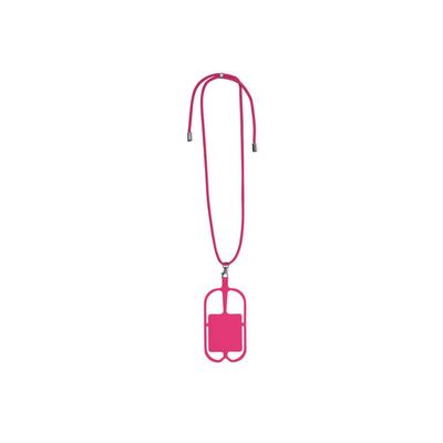 Lanyard portamóvil de silicona Fucsi